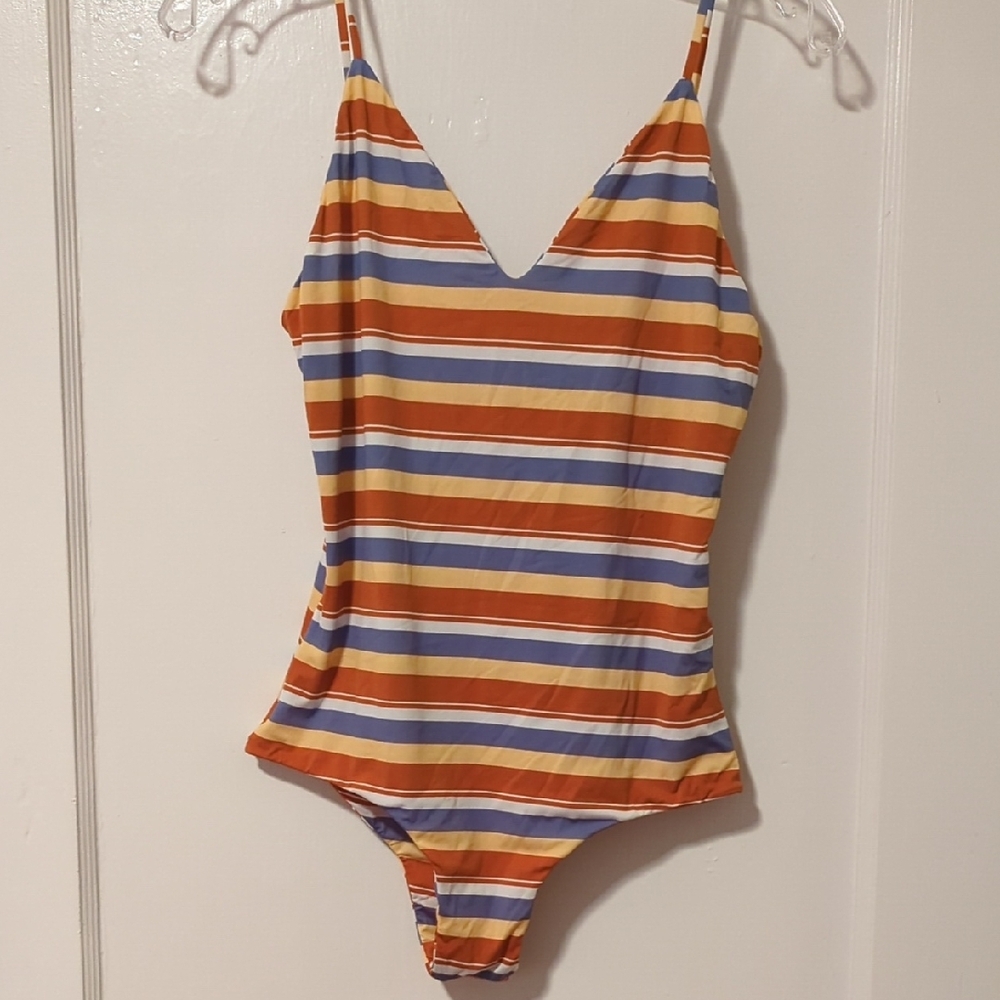Striped MAI One Piece Swimsuit